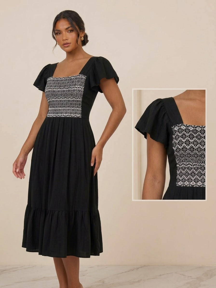 Vestido Pahuatlan Puebla Negro