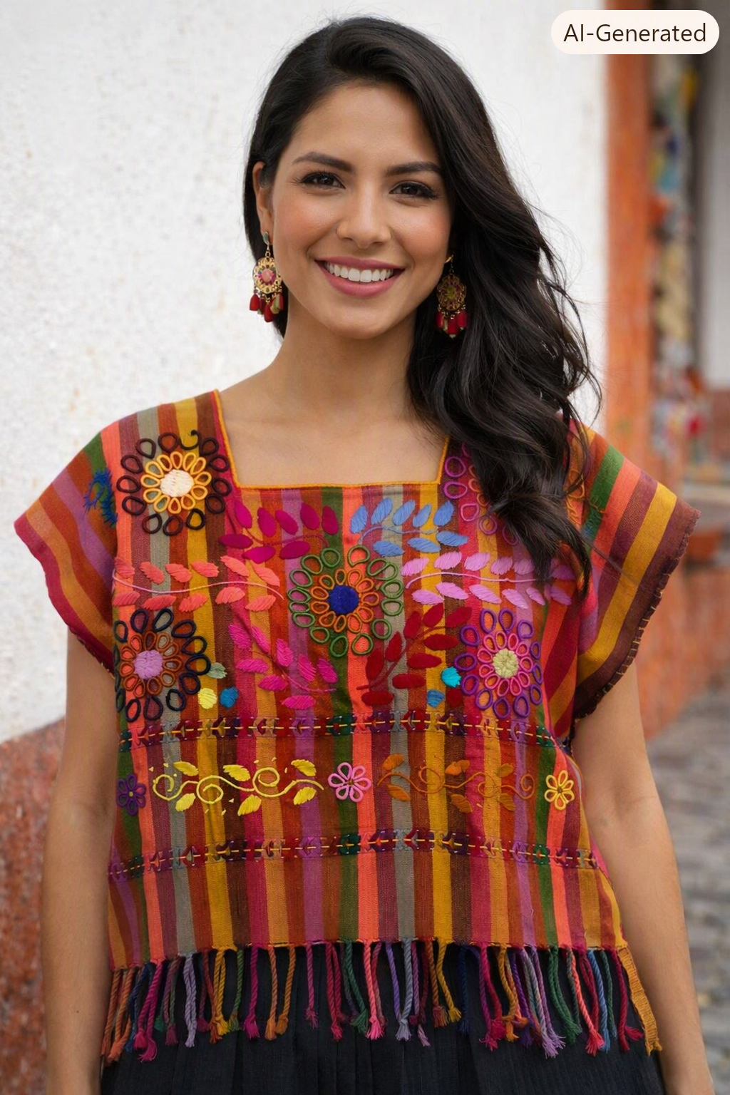 Huipil Telar Rococo-Chiapas