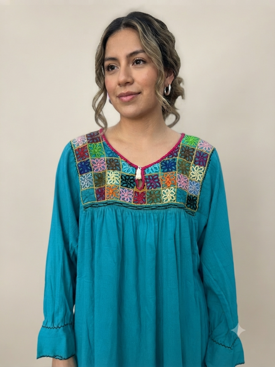 Blusa Chiapas Flores