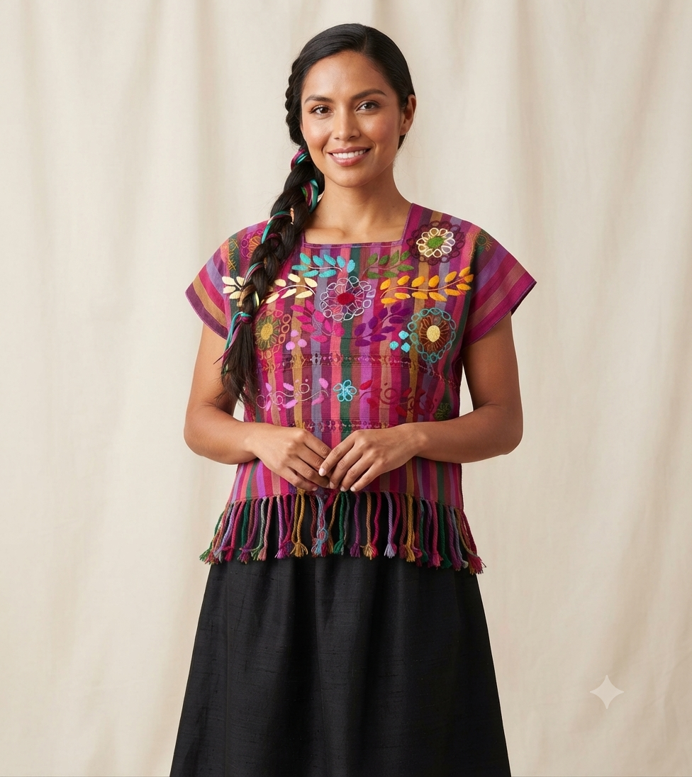 Huipil Telar Rococo-Chiapas
