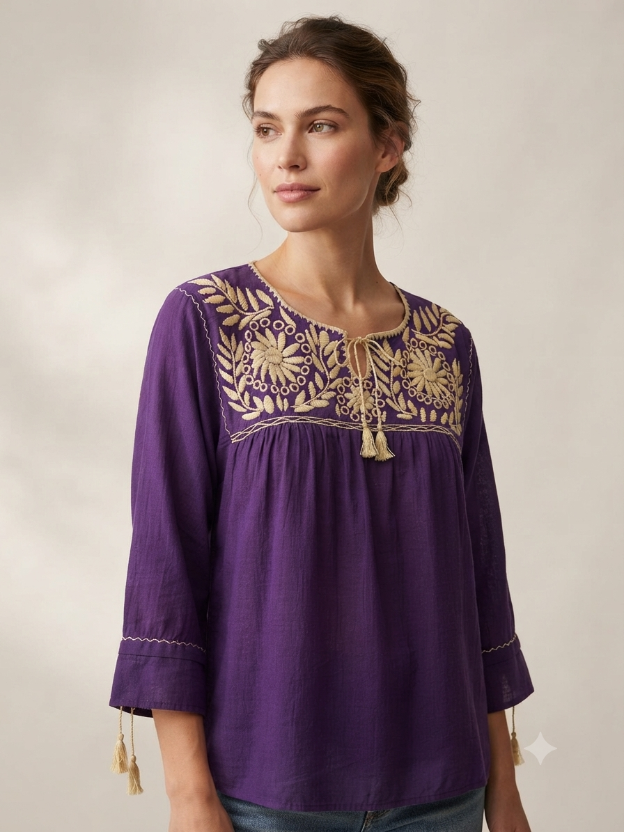 Blusa Chiapas Rococo