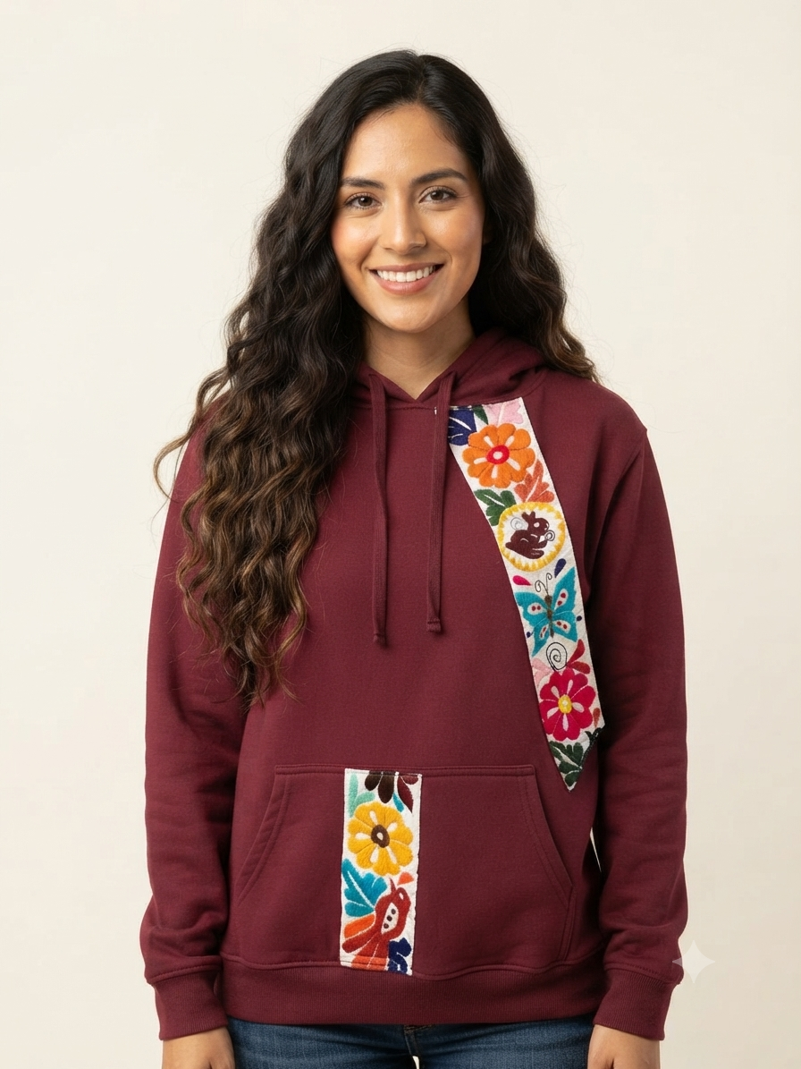 Sudadera Tuxtepec Bordada a Mano