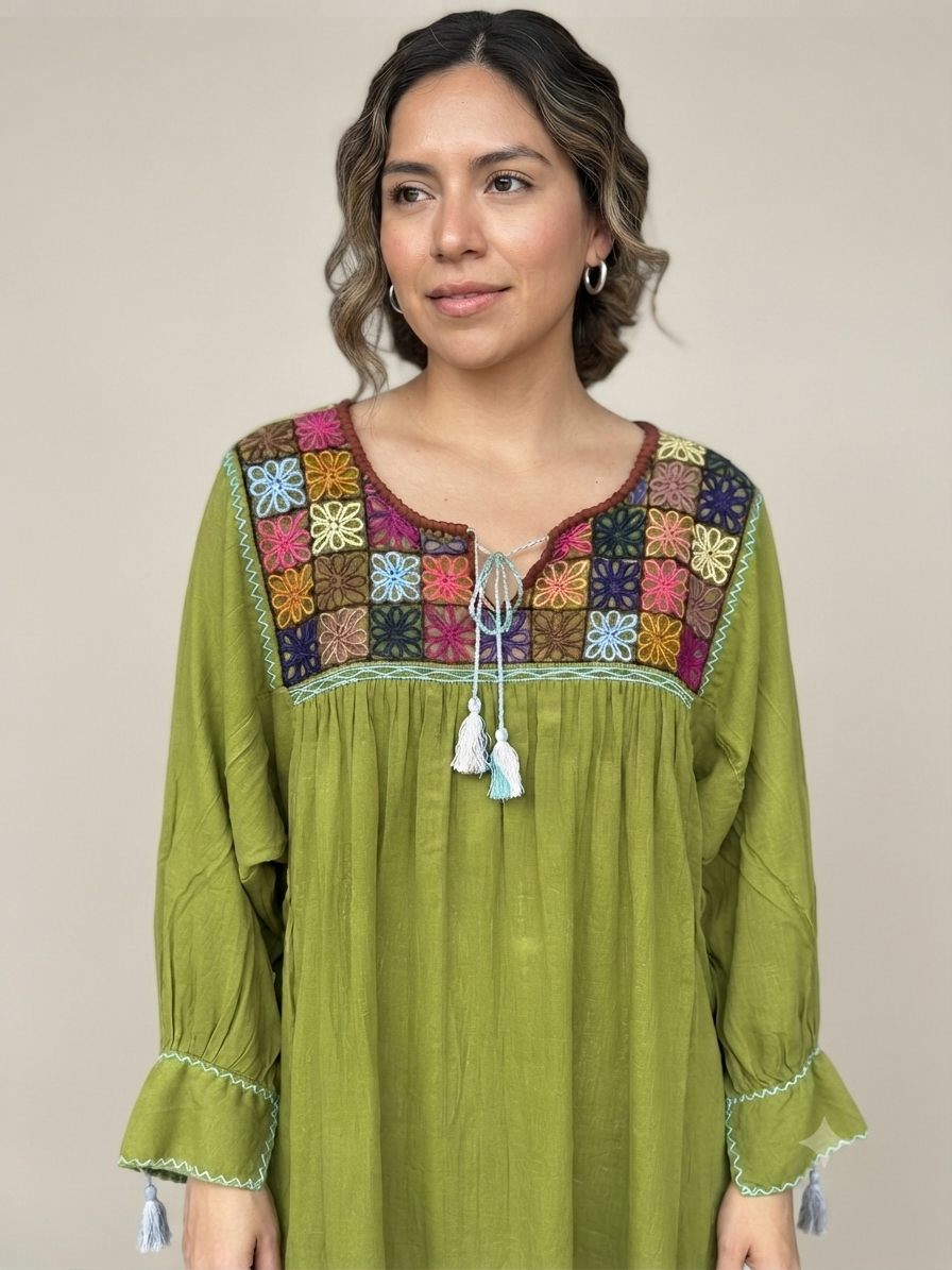 Blusa Chiapas Flores