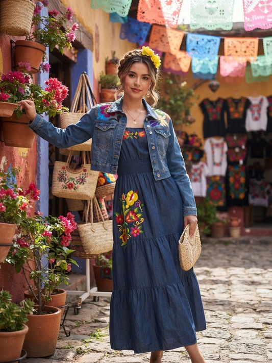 Vestido de mezclilla istmo
