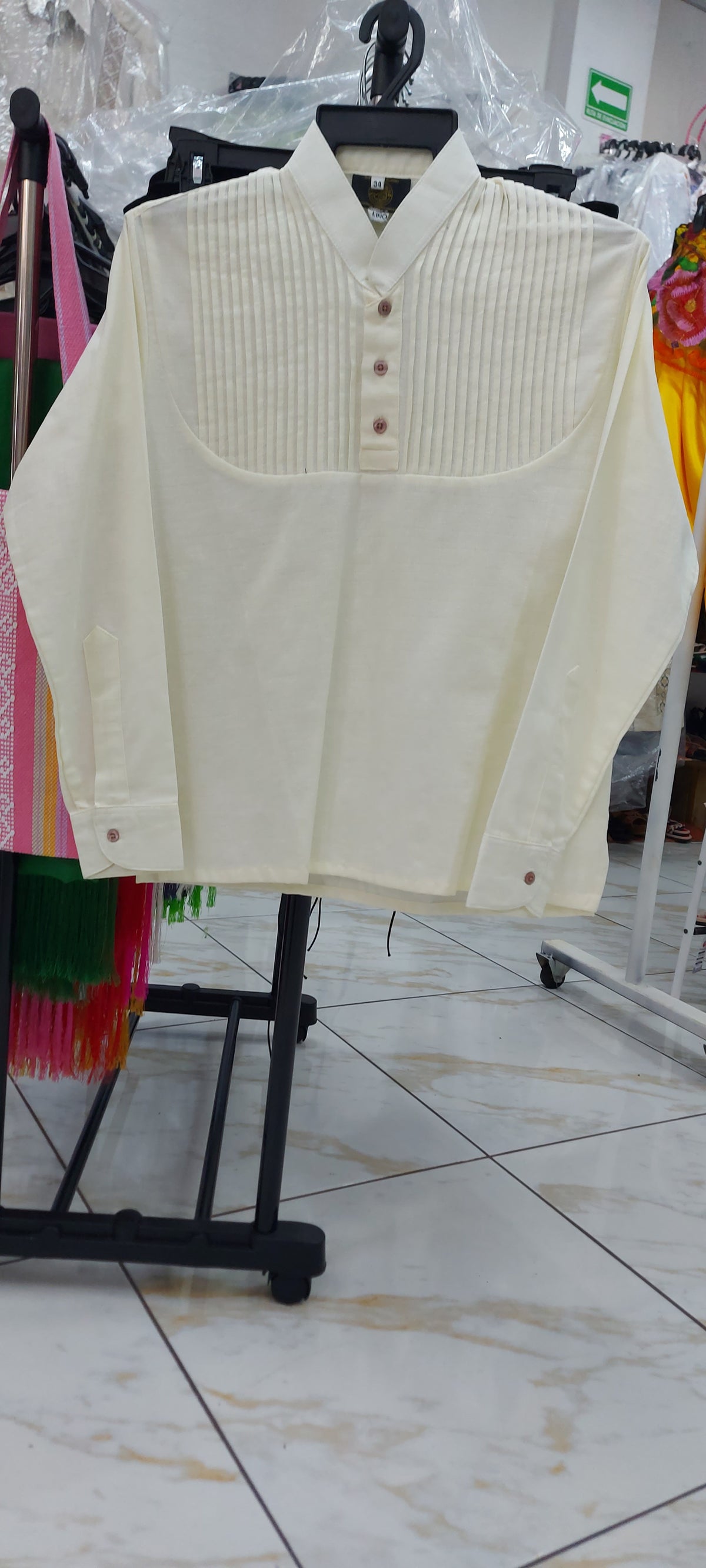 Guayabera Blanco Hueso